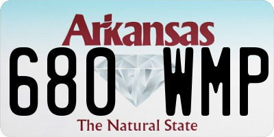 AR license plate 680WMP