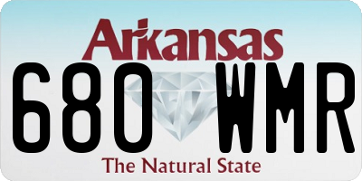 AR license plate 680WMR