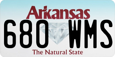 AR license plate 680WMS