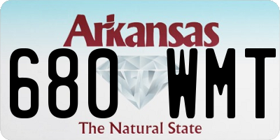 AR license plate 680WMT