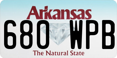 AR license plate 680WPB