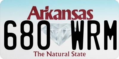 AR license plate 680WRM