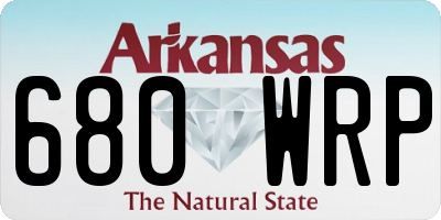AR license plate 680WRP