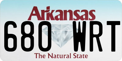 AR license plate 680WRT