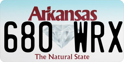 AR license plate 680WRX