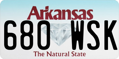 AR license plate 680WSK