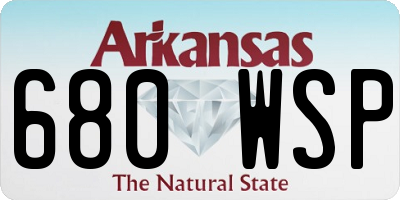 AR license plate 680WSP