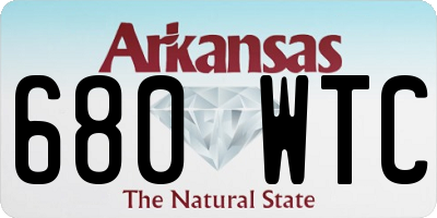 AR license plate 680WTC