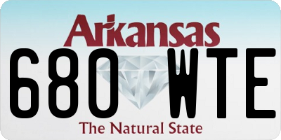 AR license plate 680WTE