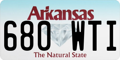 AR license plate 680WTI