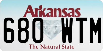 AR license plate 680WTM