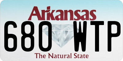 AR license plate 680WTP