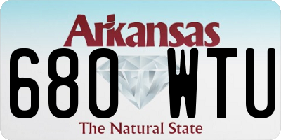 AR license plate 680WTU