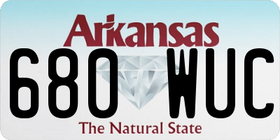 AR license plate 680WUC