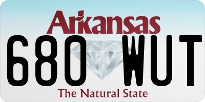 AR license plate 680WUT