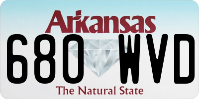 AR license plate 680WVD