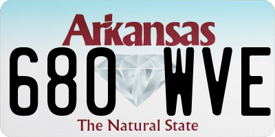 AR license plate 680WVE