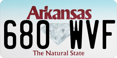 AR license plate 680WVF