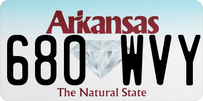 AR license plate 680WVY