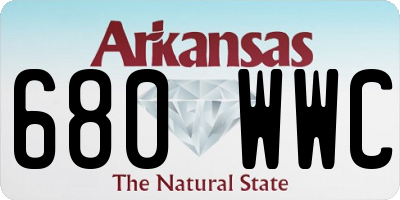 AR license plate 680WWC