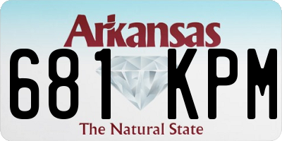 AR license plate 681KPM