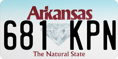 AR license plate 681KPN