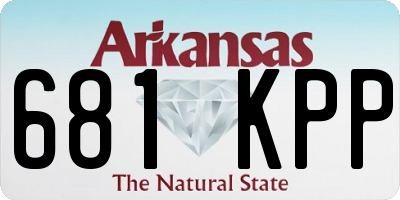 AR license plate 681KPP