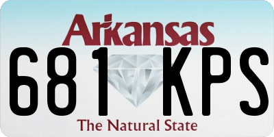 AR license plate 681KPS