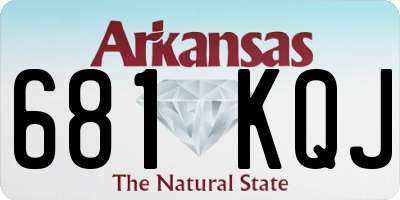 AR license plate 681KQJ