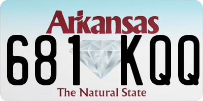 AR license plate 681KQQ