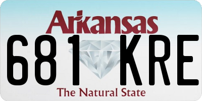 AR license plate 681KRE