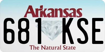 AR license plate 681KSE