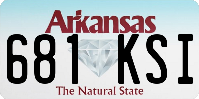 AR license plate 681KSI