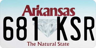 AR license plate 681KSR