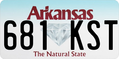 AR license plate 681KST