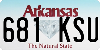 AR license plate 681KSU