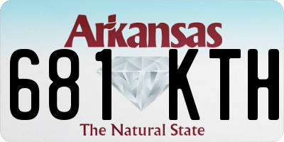 AR license plate 681KTH
