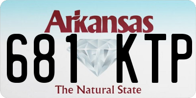 AR license plate 681KTP