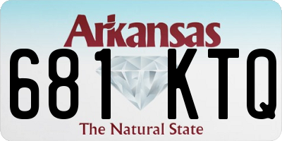 AR license plate 681KTQ