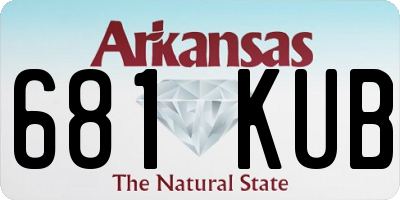AR license plate 681KUB