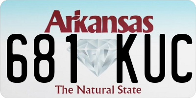AR license plate 681KUC