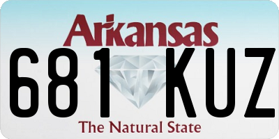 AR license plate 681KUZ