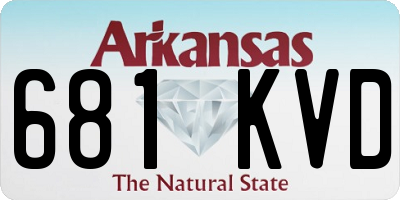 AR license plate 681KVD