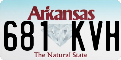 AR license plate 681KVH