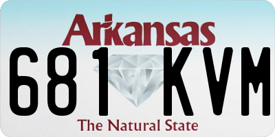 AR license plate 681KVM