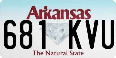 AR license plate 681KVU