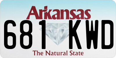 AR license plate 681KWD