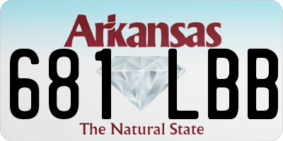 AR license plate 681LBB