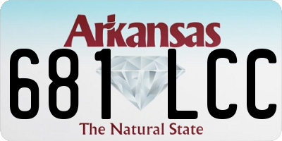 AR license plate 681LCC