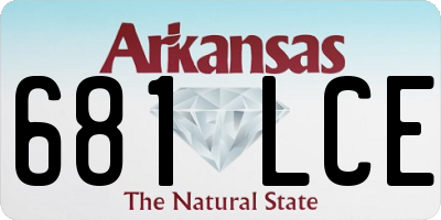 AR license plate 681LCE